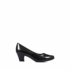 Pavers Classic Everyday Black Court Shoes