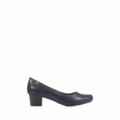 Pavers Blue Block Heeled Court Shoes -Pavers Sales Store unnamed file 1055