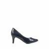 Pavers Blue Patent Stiletto Court Shoes