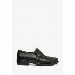 Pavers Gents Black Moccasin Smart Shoes
