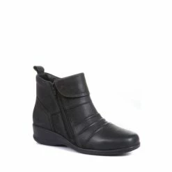 Pavers Ladies Dual Zip Leather Ankle Boots Black 11 Pavers Ladies Dual Zip Leather Ankle Boots Black -Pavers Sales Store unnamed file 118