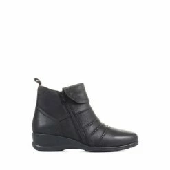 Pavers Ladies Dual Zip Leather Ankle Boots Black 14 Pavers Ladies Dual Zip Leather Ankle Boots Black -Pavers Sales Store unnamed file 121