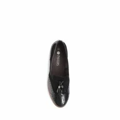 Pavers Wide Fit Patent And Tassel Black Loafers -Pavers Sales Store unnamed file 1248