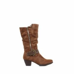 Pavers Ladies Lightweight Calf Boots With Buckle