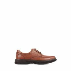 Pavers Mens Wide Fit Lace-Up Brown Shoes