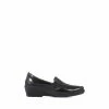 Pavers Ladies Black Slip On Casual Shoes