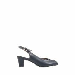 Pavers Blue Peep-Toe Slingback High Heels