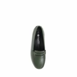 Pavers Wide Fit Green Leather Penny Loafers 2 Pavers Wide Fit Green Leather Penny Loafers -Pavers Sales Store unnamed file 1448