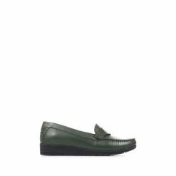 Pavers Wide Fit Green Leather Penny Loafers 5 Pavers Wide Fit Green Leather Penny Loafers -Pavers Sales Store unnamed file 1451