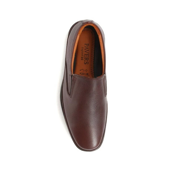 Pavers Wide Fit Smart Brown Shoes 4 Pavers Wide Fit Smart Brown Shoes - Image 4