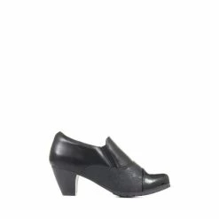 Pavers Black Heeled Trouser Shoes