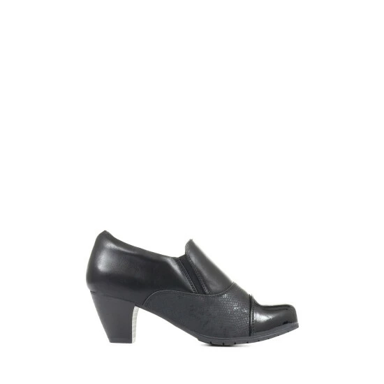 Pavers Black Heeled Trouser Shoes 1 Pavers Black Heeled Trouser Shoes