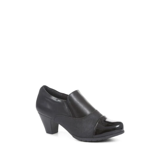 Pavers Black Heeled Trouser Shoes 2 Pavers Black Heeled Trouser Shoes - Image 2