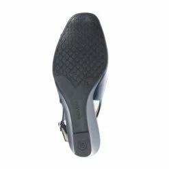 Pavers Blue Slingback Peep-Toe Wedge Heels -Pavers Sales Store unnamed file 1488