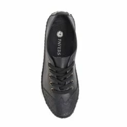 Pavers Wide Fit Black Leather Lace-Up Trainers 3 Pavers Wide Fit Black Leather Lace-Up Trainers -Pavers Sales Store unnamed file 1511