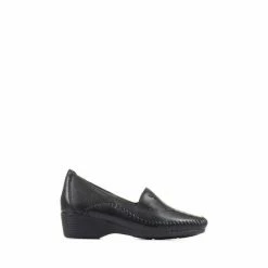 Pavers Black Leather Slip On Shoes -Pavers Sales Store unnamed file 1543