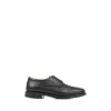 Pavers Wide Fit Smart Derby Black Shoes