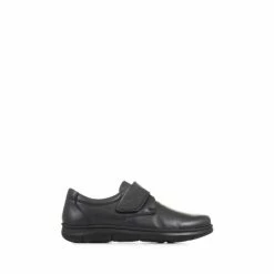 Pavers Casual Touch Fasten Black Shoes