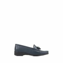 Pavers Wide Fit Blue Leather Loafers With Tassel -Pavers Sales Store unnamed file 1573
