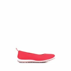 Pavers Red Ladies Trainer Pumps