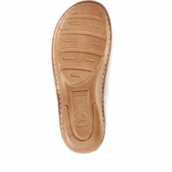 Pavers Ladies Blue Leather Slip-On Clogs -Pavers Sales Store unnamed file 1608