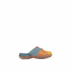 Pavers Ladies Blue Leather Slip-On Clogs -Pavers Sales Store unnamed file 1609