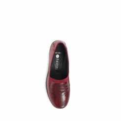 Pavers Red Leather Slip-On Shoes -Pavers Sales Store unnamed file 1613