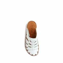 Pavers White Ladies Touch-Fastening Leather Clogs 3 Pavers White Ladies Touch-Fastening Leather Clogs -Pavers Sales Store unnamed file 1625