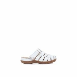 Pavers White Ladies Touch-Fastening Leather Clogs 5 Pavers White Ladies Touch-Fastening Leather Clogs -Pavers Sales Store unnamed file 1627