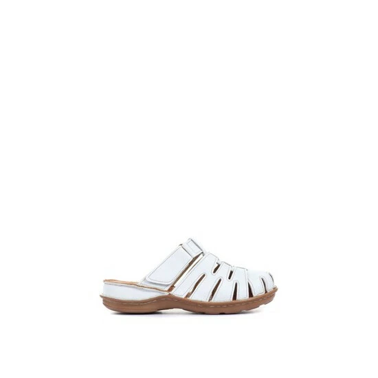 unnamed-file-1627.jpg Pavers White Ladies Touch-Fastening Leather Clogs -Pavers Sales Store unnamed file 1627