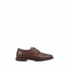 Pavers Wide Fit Smart Brown Derby Shoes