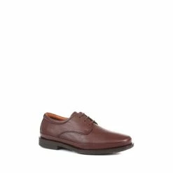 Alternative view of Pavers Wide Fit Smart Brown Derby Shoes