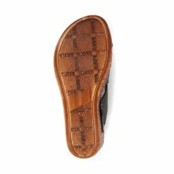 Pavers Ladies Black Leather Wedge Clogs -Pavers Sales Store unnamed file 1668