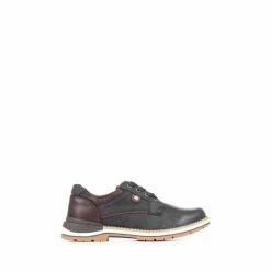 Pavers Wide Fit Derby Shoes Brown