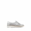Pavers Silver Ladies Wide Fit Lightweight Casual Slip-On Shoes