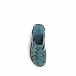 Pavers Blue Denim Ladies Touch-Fastening Leather Clogs 3 Pavers Blue Denim Ladies Touch-Fastening Leather Clogs -Pavers Sales Store unnamed file 1797