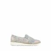 Pavers Grey Multi Ladies Wide Fit Lightweight Casual Slip-On Shoes