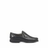 Pavers Men’s Wide Fit Black Lightweight Leather Loafers