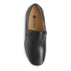 Pavers Men’s Wide Fit Black Lightweight Leather Loafers -Pavers Sales Store unnamed file 1833
