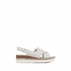 Pavers Ladies Leather Cross-Over Sandals