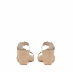Pavers Ladies White Wedge Mule Sandals 8 Pavers Ladies White Wedge Mule Sandals -Pavers Sales Store unnamed file 1888