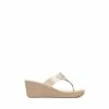 Pavers Ladies Toe Post Wedge Sandals