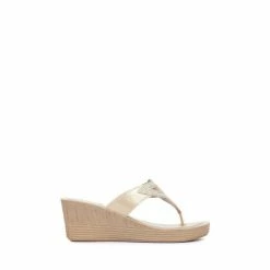 Pavers Ladies Toe Post Wedge Sandals