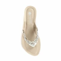 Pavers White Wedge Toe Post Sandals 3 Pavers White Wedge Toe Post Sandals -Pavers Sales Store unnamed file 1901