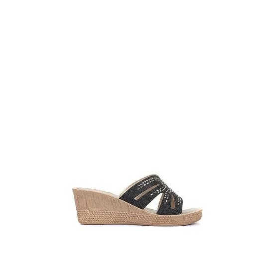 unnamed-file-1909.jpg Pavers Ladies Black Embellished Wedge Heel Sandals -Pavers Sales Store unnamed file 1909