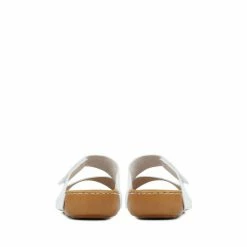 Pavers White Wide Fit Adjustable Leather Mules -Pavers Sales Store unnamed file 1943