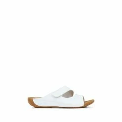 Pavers White Wide Fit Adjustable Leather Mules -Pavers Sales Store unnamed file 1946