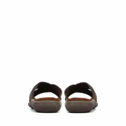 Pavers Brown Men's Leather Mule Sandals -Pavers Sales Store unnamed file 1984