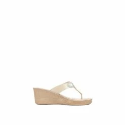 Pavers Ladies Sparkle Wedge Toe Post Sandals -Pavers Sales Store unnamed file 1999