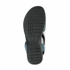 Pavers Blue Wide Fit Sling-Back Leather Sandals -Pavers Sales Store unnamed file 2048